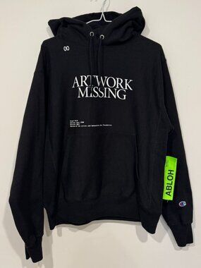 Virgil Abloh x Champion 'Figures of Speech' ICA Artwork Missing Hoodie Size M